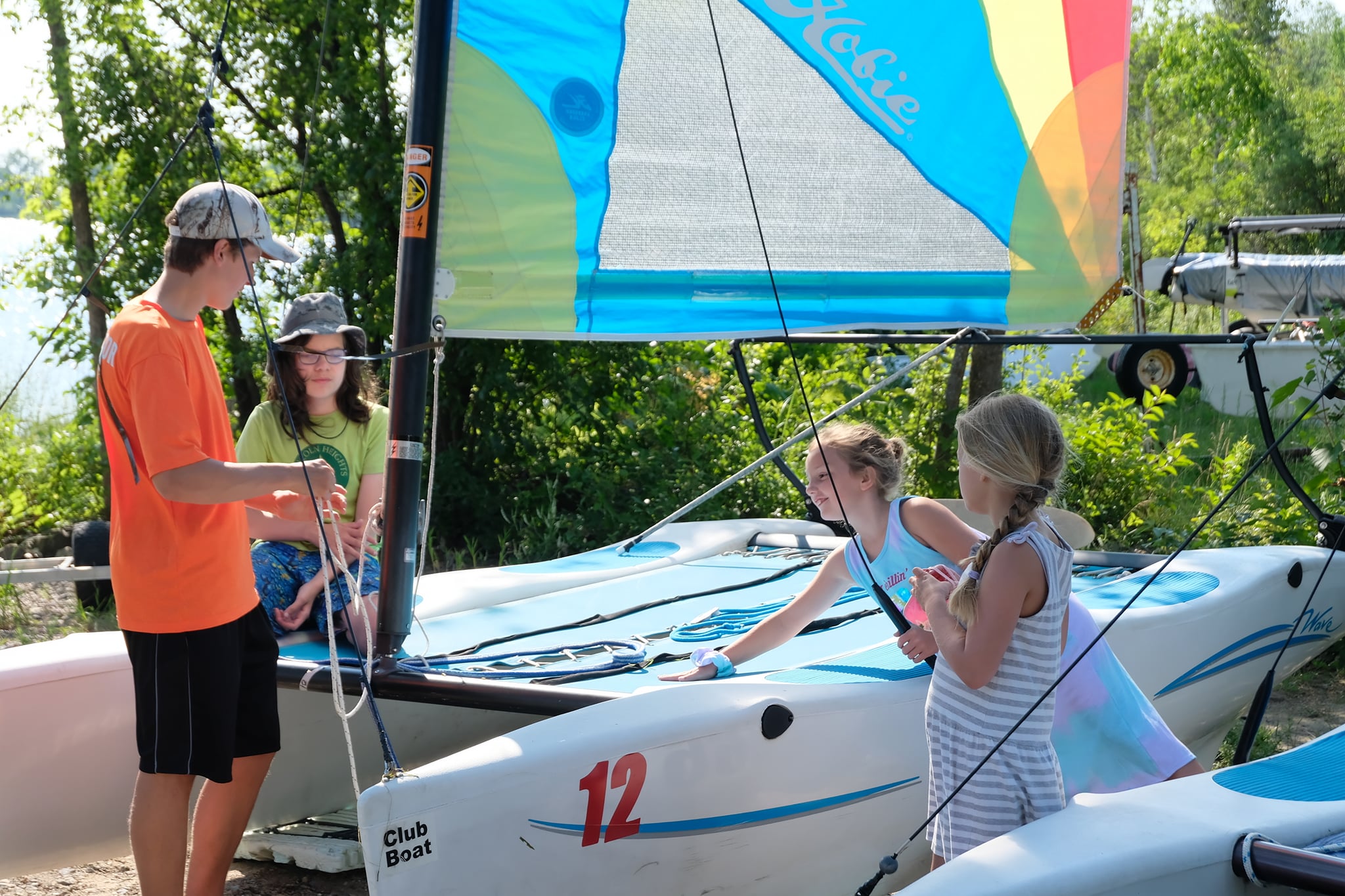Préparation d'un Hobie Wave